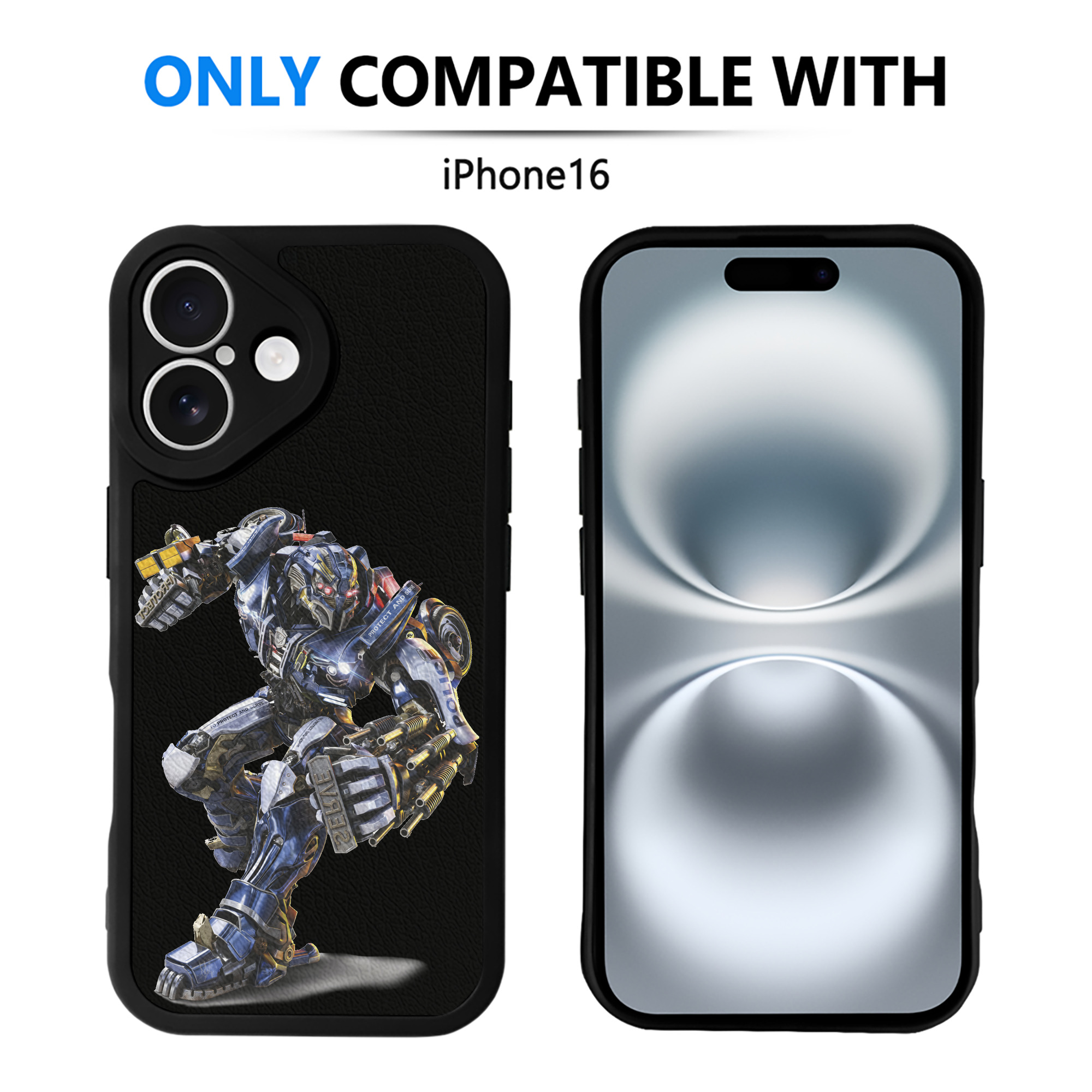 （画像用）  【iPhone 16シリーズ対応】シリコンスマホケース（レザー調） 材質：シリコン